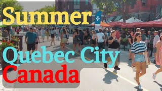 Quebec City in Summer  Fête nationale du Québec Canada Walk Tour 4K [upl. by Anires]