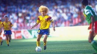 Carlos Valderrama El Pibe Goals amp Skills [upl. by Clayson]