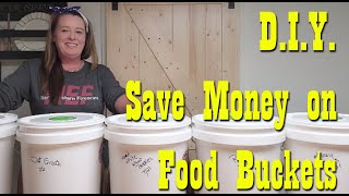 DIY Long Term Food Storage in Buckets for Cheap  Emergency Survival Preparedness [upl. by Chev]