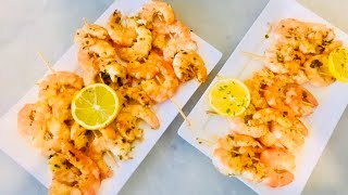 بروشات كروفات في 5دقائقrecette brochettes de crevettes 🍤 en 5 minutes [upl. by Eveam]