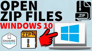 How to Open ZIP Files on Windows 10 [upl. by Raffaello]