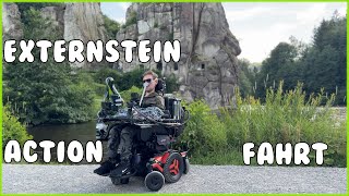 Externstein Vlog im Rollstuhl mit Offroad Test🏔😎🤩 [upl. by Gerdeen]