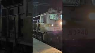 Train 16588 Bkn YPR Exp Powered with WDP 4D 40527 KJM Departing from Bikaner Station on Sunday eve [upl. by Shyamal]