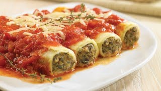 Receta  Canelones de Carne [upl. by Tol]