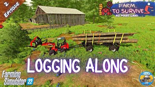 2 Million Dollar Logging Farm Build on Silverrun  Farming Simulator 22 [upl. by Wasserman]