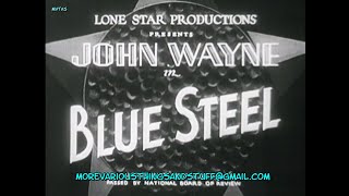 Bue Steel with Trivia John Wayne Eleanor Hunt George Hayes 1934 BampW [upl. by Spurgeon496]