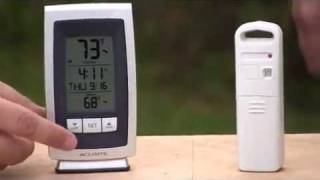 AcuRite Indoor  Outdoor Thermometer 00754 [upl. by Ilona]