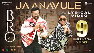 Jaanavule Lyrical Video  BRO Telugu Movie  Pawan Kalyan  Sai Dharam Tej  Ketika Sharma  Thaman [upl. by Celtic]