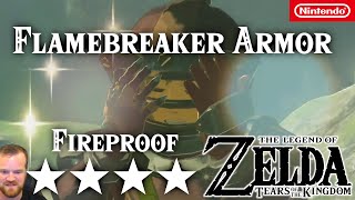 Flamebreaker Armor  All Upgrades  Full Cost  4 Stars  Zelda Tears of the Kingdom [upl. by Jit]