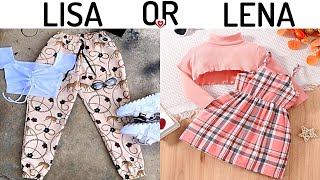 LISA OR LENA 💖 Fashion Styles [upl. by Sokim820]