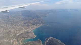 Athens Greece  Landing at Athens International Airport Eleftherios Venizelos 2022 [upl. by Andi83]