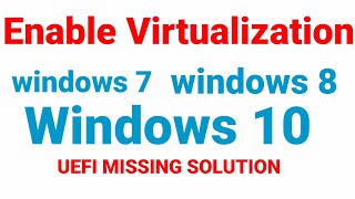 How to Enable Virtualization in Windows 10Enable Virtualization in PCWindows 10 hp virtualization [upl. by Callida865]