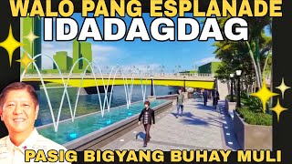 WALONG ESPLANADE IDADAGDAG PASIG RIVER REHAB UPDATE 02082024 [upl. by Siubhan]