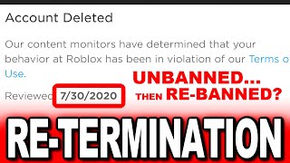 Roblox RETERMINATED Users [upl. by Nuncia205]