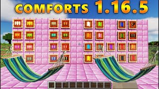 Comforts Mod 1165 Gameplay  How to Get Sleeping Bags and Hammocks in Minecraft [upl. by Iamhaj]