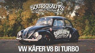 700PS V8 BiTurbo VW Käfer  Sourkrauts  englsub [upl. by Anauqed951]