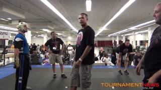 Ross Levine vs Alex Arceo WAKO Mens Fighting at New England Open 2012 [upl. by Aij303]