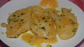 SCALOPPINE GUSTOSE ALL’ ARANCIA facili e veloci [upl. by Urien]