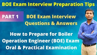 Boiler Operation Engineer Exam interview preparation Tips  BOE exam interview questions and answers [upl. by Corry]