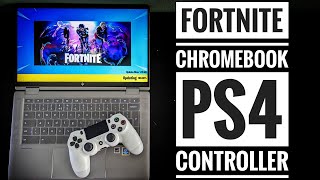 How to Install and Play Fortnite on a Chromebook with a PS4 Controller shorts [upl. by Reklaw672]