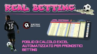 Pronosticatore Automatizzato Scommesse – REAL BETTING [upl. by Mcnamara558]