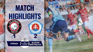 STRUGA 1 2 SLOVAN UEFA CHAMPIONS LEAGUE HIGHLIGHTS  17072024 [upl. by Queenie493]