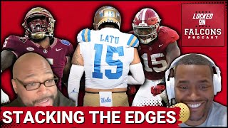 How will the Atlanta Falcons rank the 2024 NFL Drafts top edgerushers [upl. by Enimzzaj159]