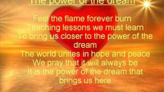 The power of the dream lyrics [upl. by Gustav599]