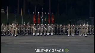 PMA Kakul cadets outstanding Drill at AZADI PARADE 2024 MILITARYGRACE azadipaarde2024 genasim [upl. by Neuburger370]