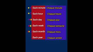 Prononciation des Phrases Anglaises  Each Day Each Hour Each Month [upl. by Asil]