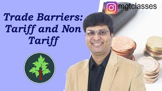 Trade Barriers  Tariff and Non Tariff Barriers in Hindi [upl. by Angelis5]