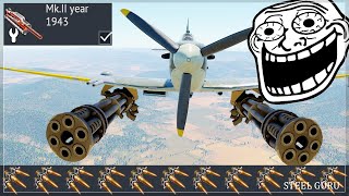 10 kills from Spitfire MK War Thunder game reply [upl. by Heddy]