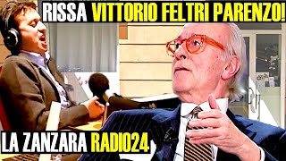 VITTORIO FELTRI VS PARENZO RISSA A LA ZANZARA parenzo radio24 lazanzara cruciani vittoriofeltri [upl. by Lynn]