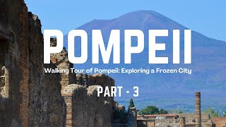 Pompeii Walking Tour  Part 3  Terme Stabiane Stabian Baths  Streets  Italy [upl. by Candide208]