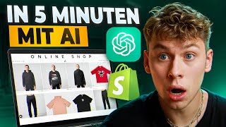 So startest du einen Dropshipping Shop in unter 5 Minuten Anleitung für Anfänger mit AI [upl. by Mala]