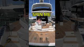 SPIN ME😝 ⬆️FULL TOUR▶️⬆️ yachts yachttour galeon [upl. by Amak]