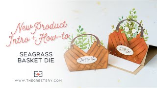 New Product Intro  Howto Seagrass Basket Die [upl. by Nesline]