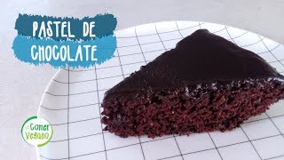 PASTEL DE CHOCOLATE RICO Y ESPONJOSO  Comer Vegano [upl. by Gula883]