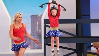 5YearOld Crushes American Ninja Warrior Obstacle Course [upl. by Stoops674]