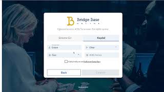 Bridge Base Online kullanıcı adı oluşturma  BBOya Kayıt ol [upl. by Aiyn]