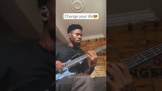 Change your life by Fireboy  Bass cover groove fireboydml basscover changeyourlife shorts fyp [upl. by O'Toole]