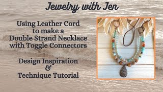 How to Make a Necklace with Leather Cord [upl. by Hermie36]