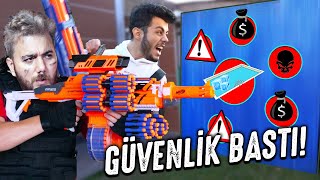 TUGAY GÖK ile SOĞUK HAVUZA ATLAMA CEZALI NERF SAVAŞLARI GÜVENLİK BASTI  Burak Şentürk [upl. by Caesaria933]