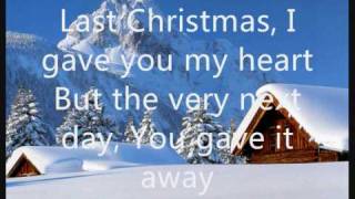 Wham  Last Christmas lyrics on screen [upl. by Theresina]