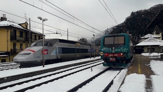 La stazione di Bardonecchia sotto la neve [upl. by Goar]