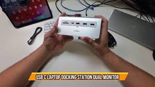 Docking Station Dual Monitor Type C [upl. by Ryhpez]