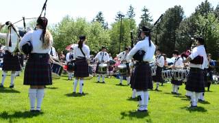 Alma College Pipe Band  Alma Highland Festival and Games 2014 [upl. by Otrevlig217]