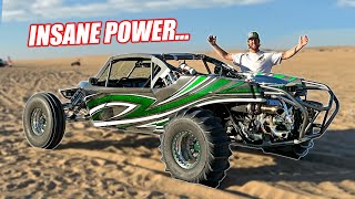 I Drove One of the FASTEST Sand Cars In The WORLD 150mph ON SAND [upl. by Oramlub]