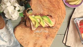 Turkey Avocado Sandwich  Havarti  ساندويش الأفوكادو مع الديك الرومي [upl. by Fusuy]