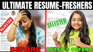 No skills Freshers RESUME🔥Make Incredible RESUME in 15Mins🔴Get Interview CALLS Instantly🤯 [upl. by Niar300]